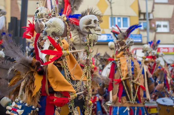 Badajoz Spagna Febbraio 2018 Parata Comparse San Roque Carnevale Badajoz — Foto Stock