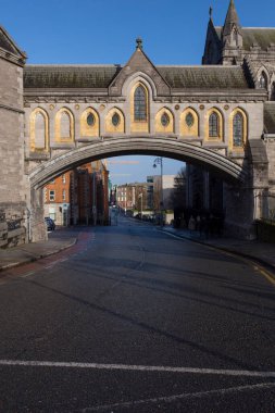 İsa Kilisesi Katedrali, belirgin bir yaya köprüsü, Dublin, İrlanda