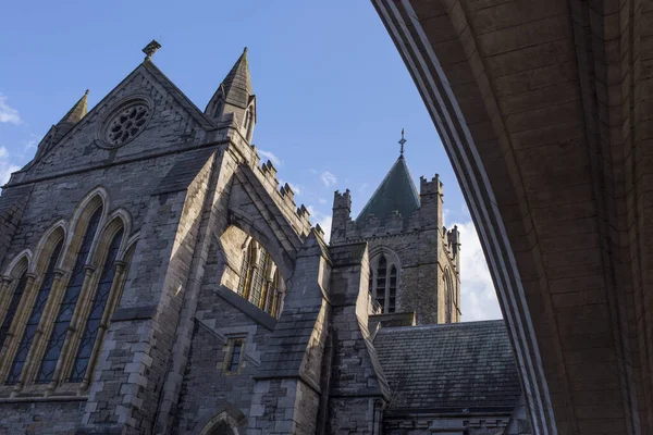 Christ Church Cathedral Elder Capital City Two Medieval Cathedrals Dublin — Stock Photo, Image
