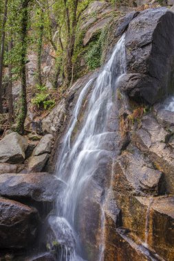 Nogaleas Ravine Şelaleleri. Navaconcejo, Caceres, Extremadura, İspanya