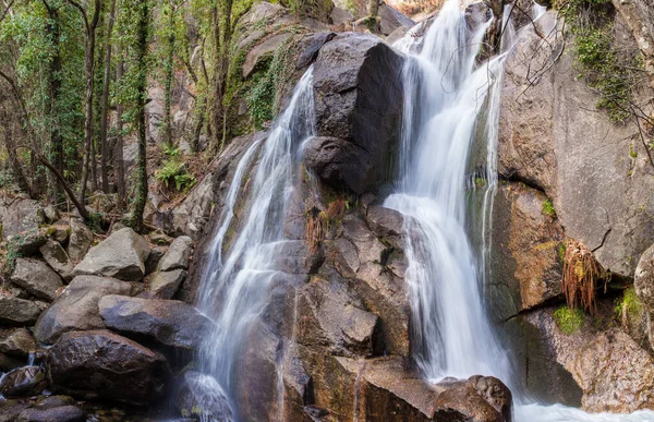 Nogaleas Ravine Watervallen Navaconcejo Caceres Extremadura Spanje — Stockfoto