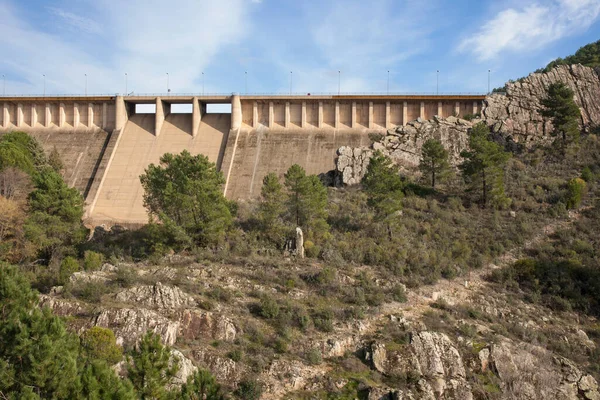 Cancho Del Fresno Dam Canamero Caceres Spanje Villuercas Geopark Landschappen — Stockfoto