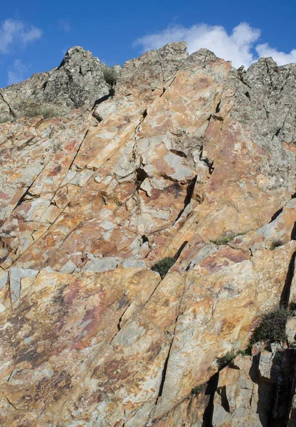 Peaks Topped Quartzite Rocks Sierra Mosca Caceres Spain Entire Crest — Stock fotografie