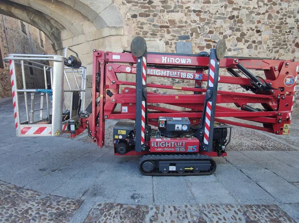 Caceres Spain Jun 29Th 2022 Remote Control Aerial Platform Moving — 스톡 사진