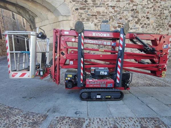 Caceres Spain Jun 29Th 2022 Remote Control Aerial Platform Moving — Foto Stock