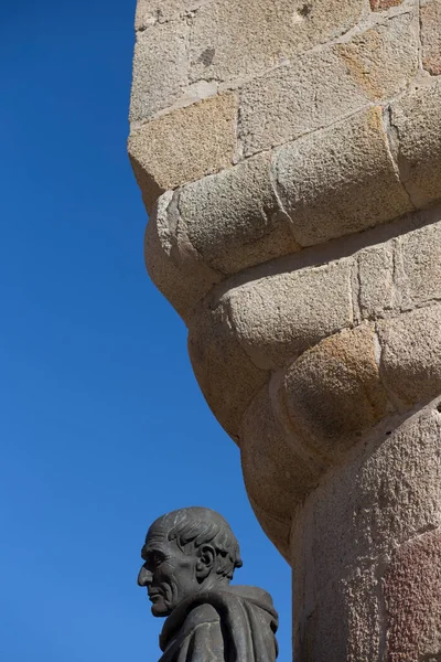 Cáceres Espanha Dezembro 2020 Estátua San Pedro Alcantara Cáceres Espanha — Fotografia de Stock