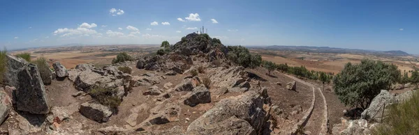 Pena Del Aguila Crag Overview Magacela Badajoz Extremadura España — Foto de Stock
