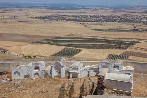 Castle Graveyard Magacela Badajoz Extremadura Spain Enclosure Erected Dawn 19Th — 图库照片