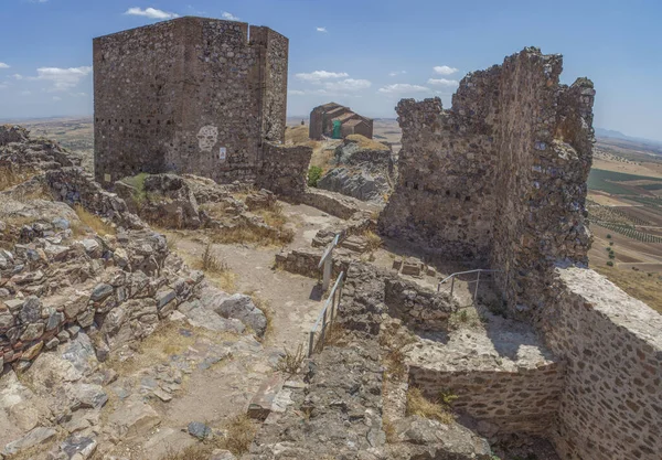 Magacela Fostress Remains Badajoz Extremadura Spain Origin Fortress Believed Pre — Stock fotografie