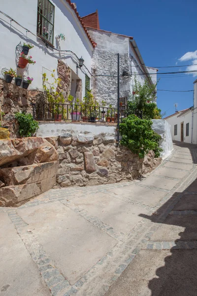 Magacela Historical Ensemble Badajoz Extremadura Spain Characteristic Houses Date Back — Foto de Stock