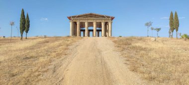 Parthenon replica built with recycled building materials. Don Benito, Badajoz, Spain