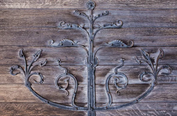 Christ Church Cathedral ground door, Dublin, Ireland. Decorated hinges detail