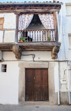 Traditional house at Losar de la Vera architecture. Caceres, Extremadura, Spain