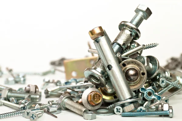 Nuts, bolts, screws — Stock Photo, Image