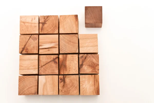 Wooden cubes — Stock Photo, Image