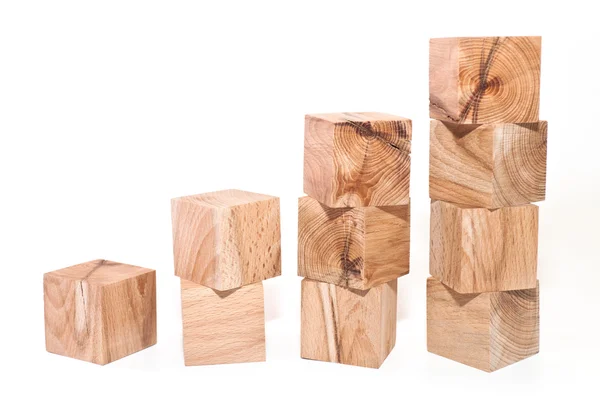 Cubos de madeira — Fotografia de Stock