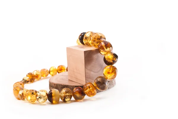 Amber necklaces — Stock Photo, Image