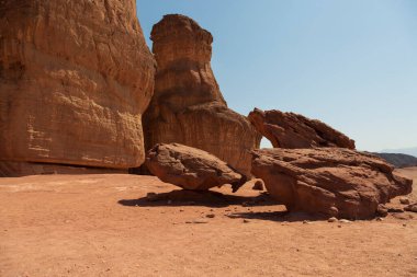 Breakaway rocks at the foot of Solomon's mines