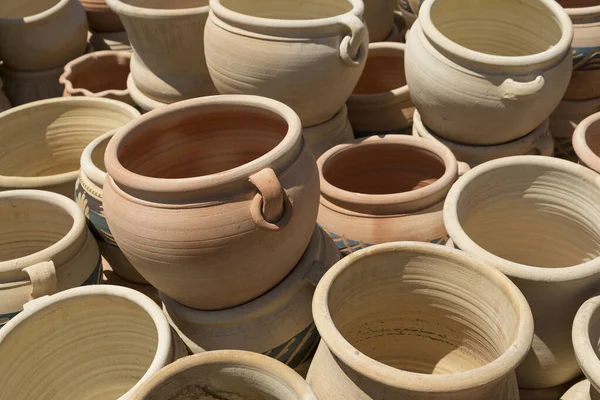 Clay Jugs Garden Flowers Plants — Stock Photo, Image