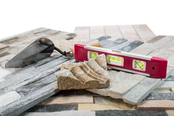 Granite Marble Tiles Level Trowel — Stock Fotó