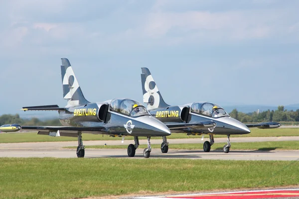 Breitling jet team na ciaf 2 — Stock fotografie