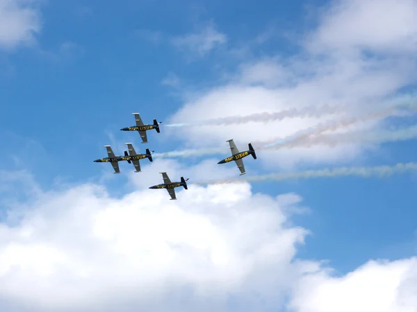 Breitling Jet Team on CIAF — Stock Photo, Image