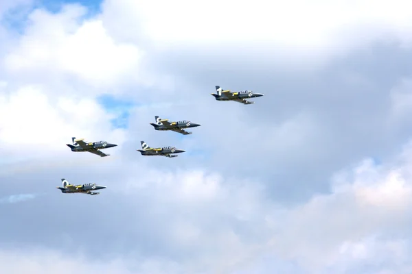 Breitling Jet Team на CIAF — стоковое фото