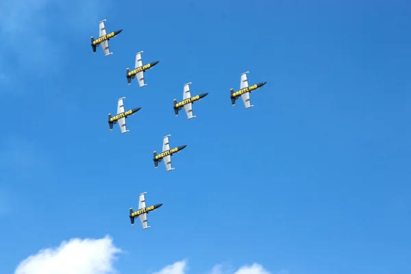 Breitling Jet Team en CIAF Imagen de archivo