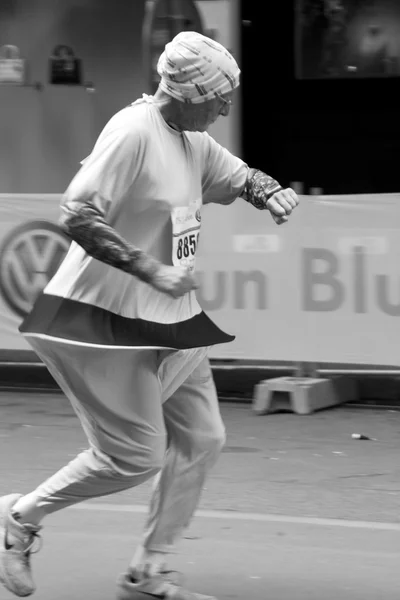 Prague Marathon 2014 in B & W — стоковое фото