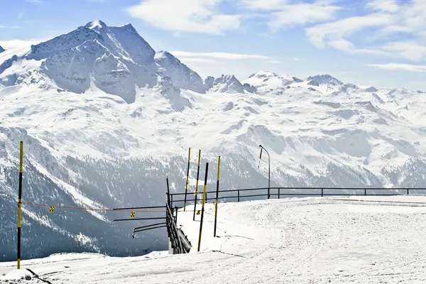 Vista panorámica de los Alpes suizos — Foto de Stock