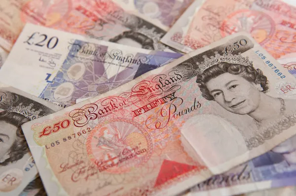 GBP bank notes — Stock Photo, Image