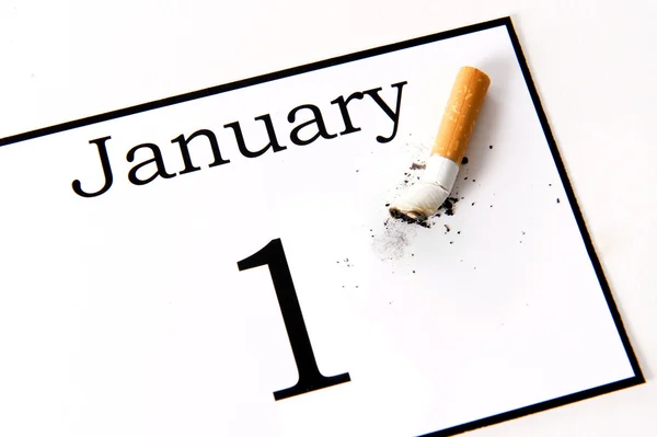 New Years Resolution quit smoking — Stock Photo, Image