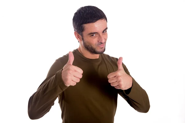 Man giving thumbs up — Stock Photo, Image