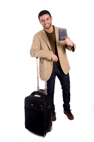 Man holding passport — Stock Photo, Image