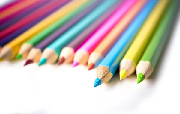 Rajz multi színes ceruza-a másol hely beállítása — Stock Fotó