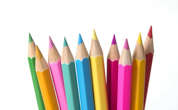 Rajz multi színes ceruza-a másol hely beállítása — Stock Fotó