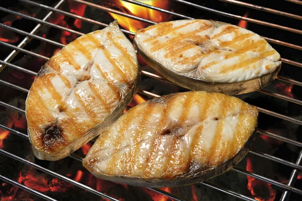 Grilled mackerels — Stock Photo, Image