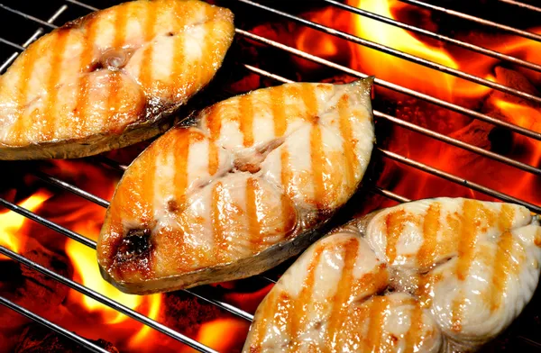 Gegrillter Fisch — Stockfoto