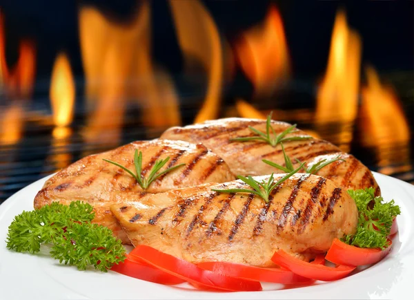 Gegrilde kip — Stockfoto