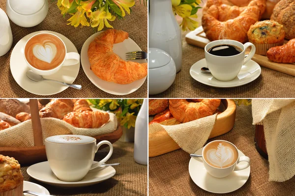 Tasse à café et pâtisseries — Photo
