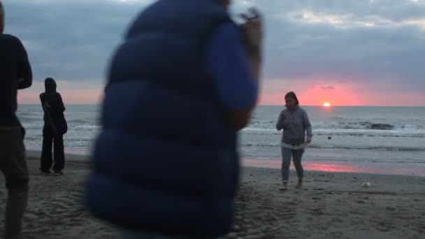 : 海滩黎明的照片 — 图库视频影像