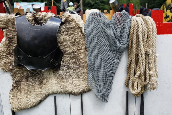 Medieval knights armor display — Stock Photo, Image