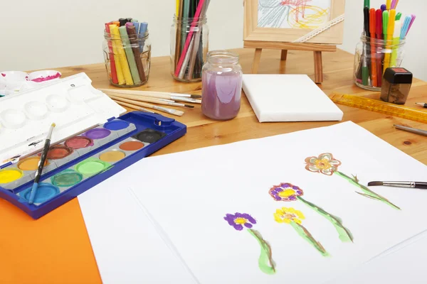 Painting with water colors — Stock Photo, Image