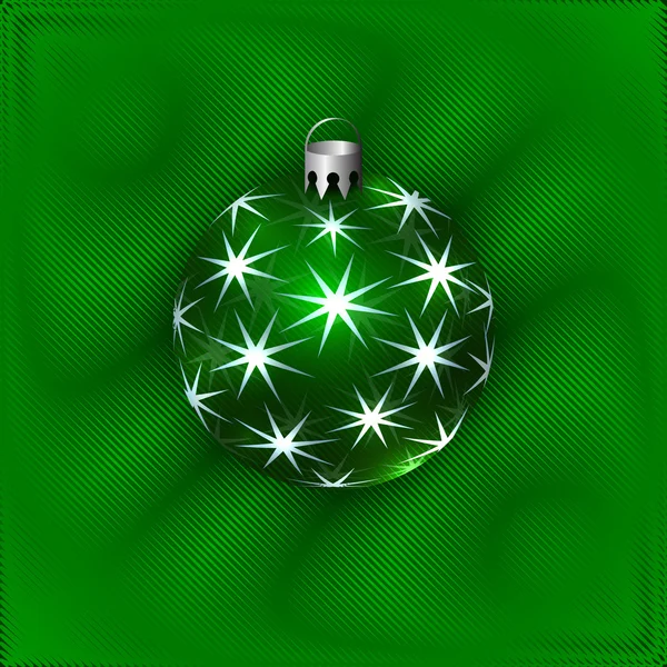 Ilustración vectorial de la bola de la decoración de Navidad — Vector de stock