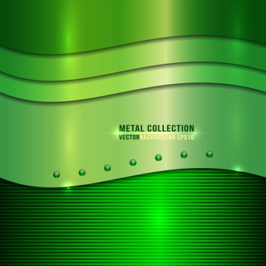 vektör yeşil metal arka plan