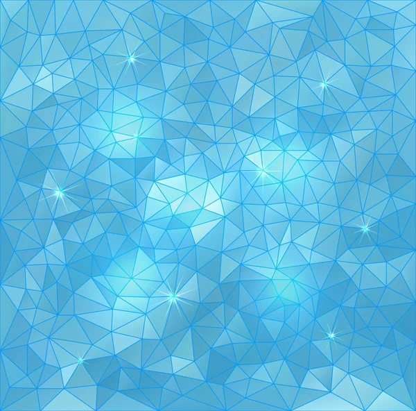 抽象的な三角形のベクトル水の背景 — ストックベクタ
