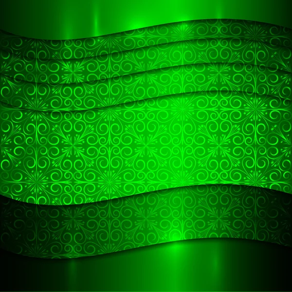 Vector green metallic Textured background — Stock Vector