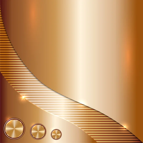 金属銅のベクトルの背景 — ストックベクタ