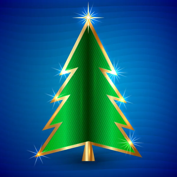 Vector ilustración del árbol de Navidad — Vector de stock