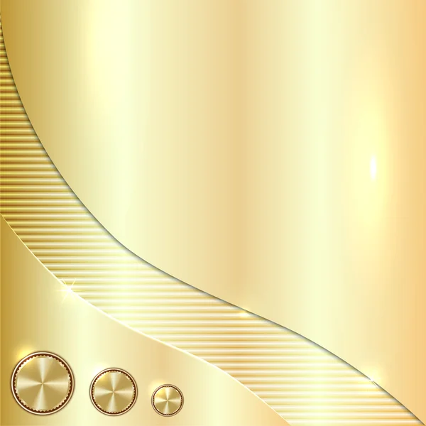 Vektor goldener metallischer Hintergrund — Stockvektor